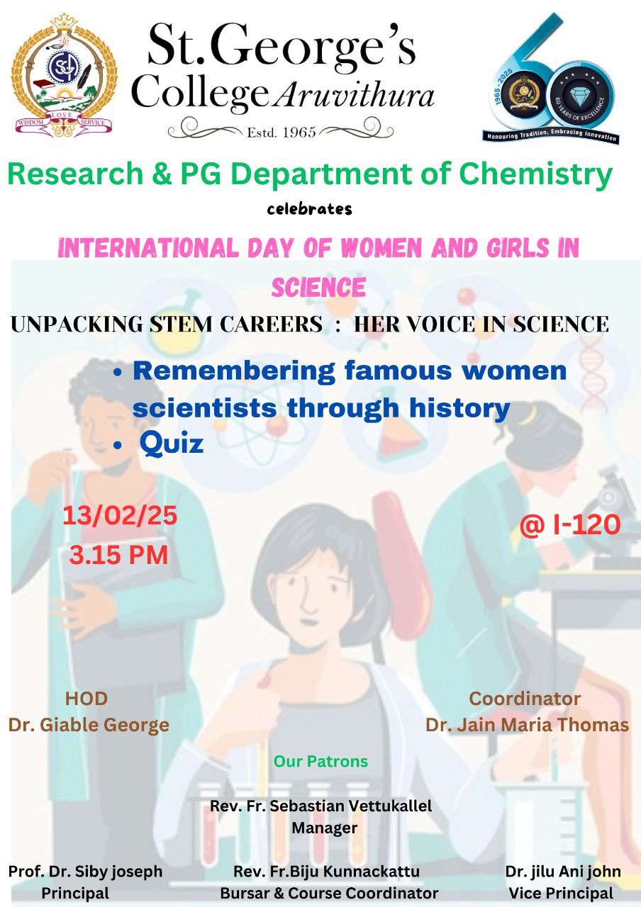 International Day for Women and Girls in Science : Department of Chemistry